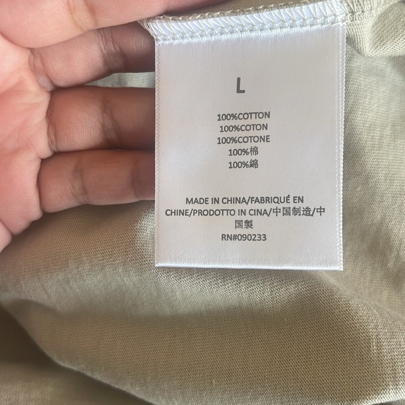 NWT Fear of God Essentials Football Tee 'Wheat' - Picture 6 of 7